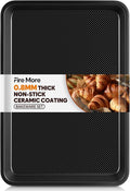 Half Sheet Pan 17.5” x 13”, Cookie Sheets for Baking 0.8mm Thick Non Stick Baking Sheets for Oven Heavy Duty Baking Trays