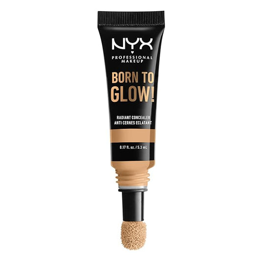 NYX PROFESSIONAL MAKEUP Born To Glow Radiant Concealer, Medium Coverage - True Beige-BrightBean Baby