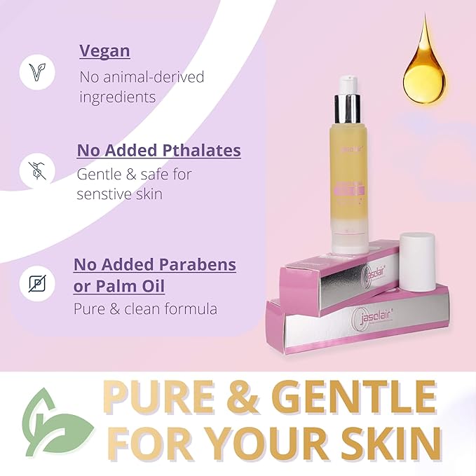 Dermaplaning Oil - Smooth Glide Skin Barrier Shave Oil for Women - Use with Dermaplaning Tool, Facial & Eyebrow Razor, Microblades- Softens Skin Pre & Post Shave-BrightBean Baby