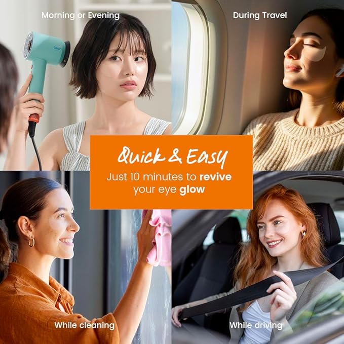 Caffeine Under Eye Patches: 30 Pairs Korean Hydrogel Eye Masks for Dark Circles Puffiness Relief with Niacinamide Hyaluronic Acid - Undereye Brightening Hydrating Anti-Wrinkle Treatment-BrightBean Baby