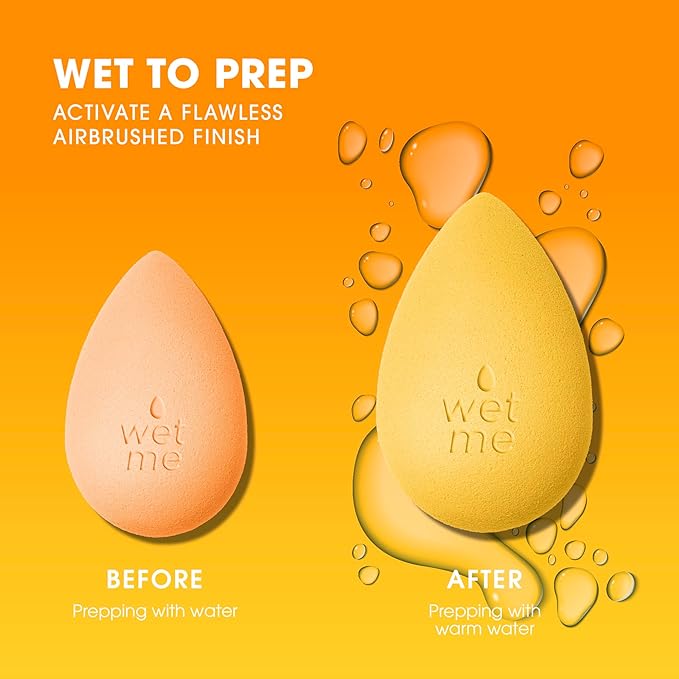 Beautyblender® | Beam Color Changing Beauty Blender Makeup Sponge, Super-Soft Foam Easily Blends Foundations & Creams, Made in USA, Reusable, Washable, Streak Free Application, Heat Activated-BrightBean Baby