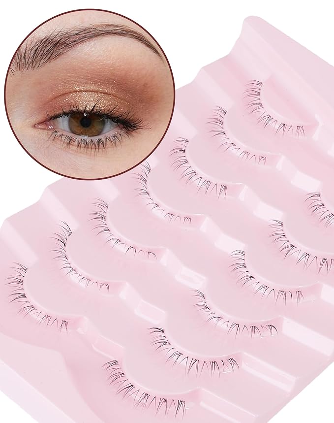 Eyelashes False Bottom Lashes Lower Lashes Fake Bottom Eyelashes 7 Pairs R-2-BrightBean Baby