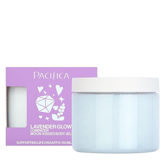 Pacifica Lavender Glow Shimmering Body Jelly – Moon-Kissed Illuminator & Hydrating Body Gel, Lightweight Glow Highlight with Lavender & Vanilla, Clean Beauty, Vegan, Cruelty-Free, 6 oz-BrightBean Baby