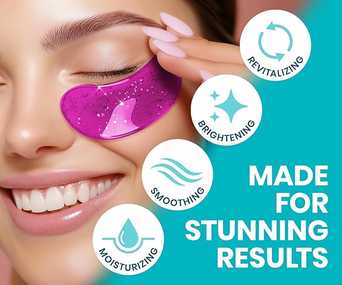 Stylia Under Eye Patches for Puffy Eyes and Dark Circles (30 Pairs) - Marine Collagen Under Eye Mask with Vitamin C, Hyaluronic Acid, Pearl Extract - Eye Masks for Dark Circles and Puffiness-BrightBean Baby