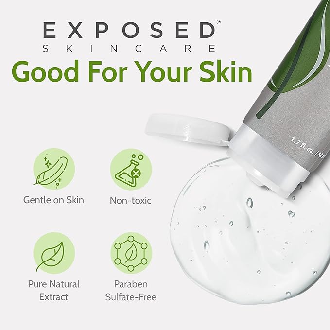 Exposed Skin Care Clear Pore Serum - Green Tea, Licorice Root, Salicylic Acid - Unisex Skin Serum for Oily, Sensitive Skin-BrightBean Baby
