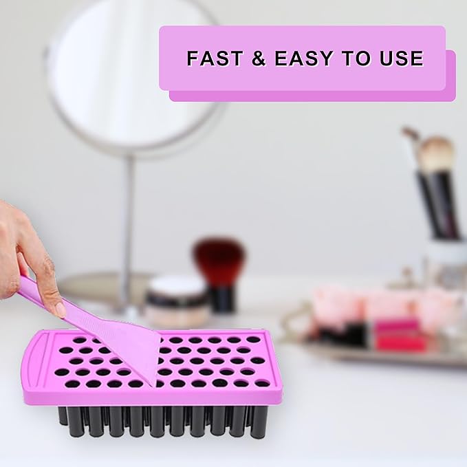 Lip Balm Filling Tray Kit - 1x Filling Tray, 1x Spatula, 50x Lip Balm Tubes (Black), 50x Writable Sticker (3 colors), 50x Printed Stickers (Transparent) - DIY Homemade Lip Balm - Gift Idea-BrightBean Baby