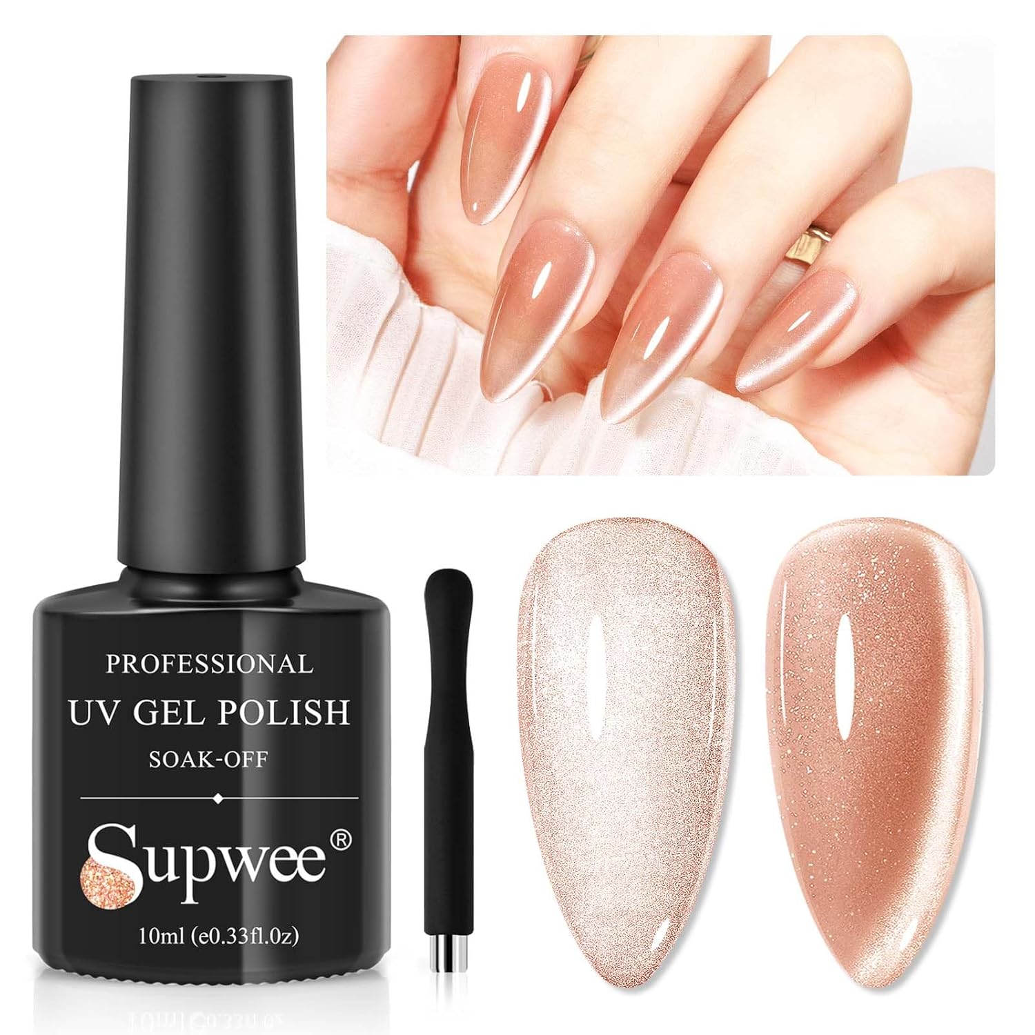 10ml Cat Eye Gel Nail Polish with Magnetic Nail Polish Gel for Home Manicure Nails DIY-BrightBean Baby