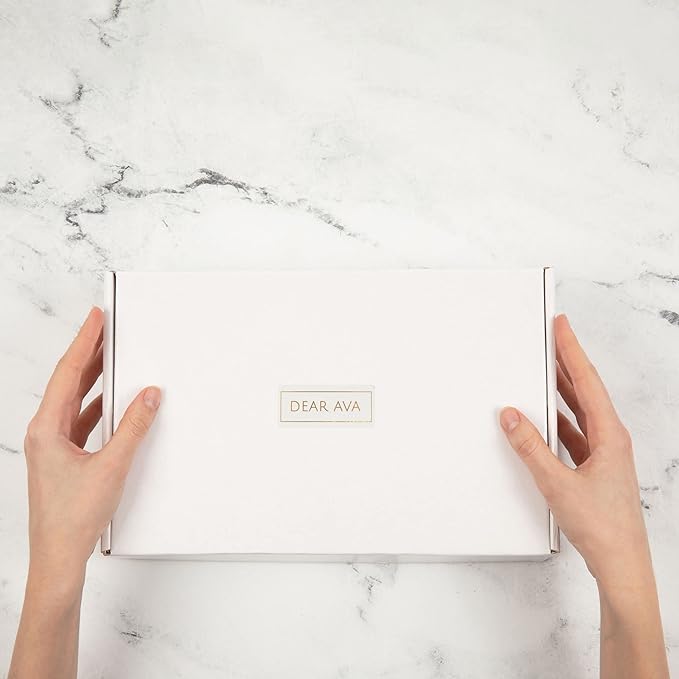 Dear Ava Spa Gifts for Women | Organic Self Care luxury Anti Stress Relaxing Bath and Body Kit Set Basket Box for Her with Heartfelt Card | Premium Spa Gift for Best Mom-BrightBean Baby