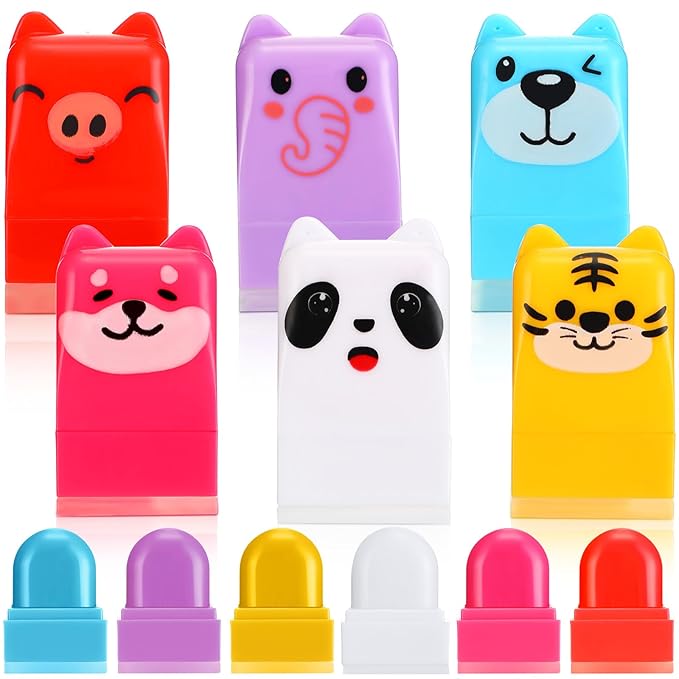 12 Pcs Farm Animals Birthday Lip Balm Gifts for Baby Shower Prizes Gift Baby Shower Favors Genger Reveal Gifts Zoo Theme Birthday Party Favors for Preschool Toddler Boy Girl Classroom Prizes-BrightBean Baby