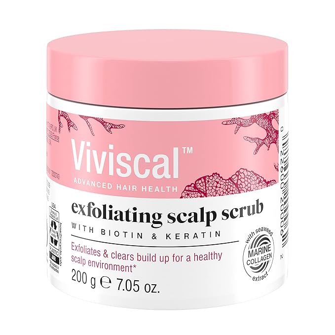 Viviscal Exfoliating Scalp Scrub, Clarifying Scrub with Biotin & Keratin, Promote Fuller & Healthier Hair Growth, Gentle Exfoliating Scalp Treatment, 200g (7.05 oz.)-BrightBean Baby