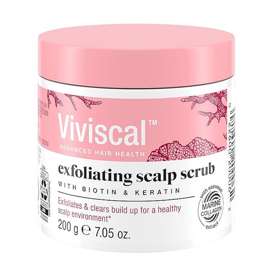 Viviscal Exfoliating Scalp Scrub, Clarifying Scrub with Biotin & Keratin, Promote Fuller & Healthier Hair Growth, Gentle Exfoliating Scalp Treatment, 200g (7.05 oz.)-BrightBean Baby