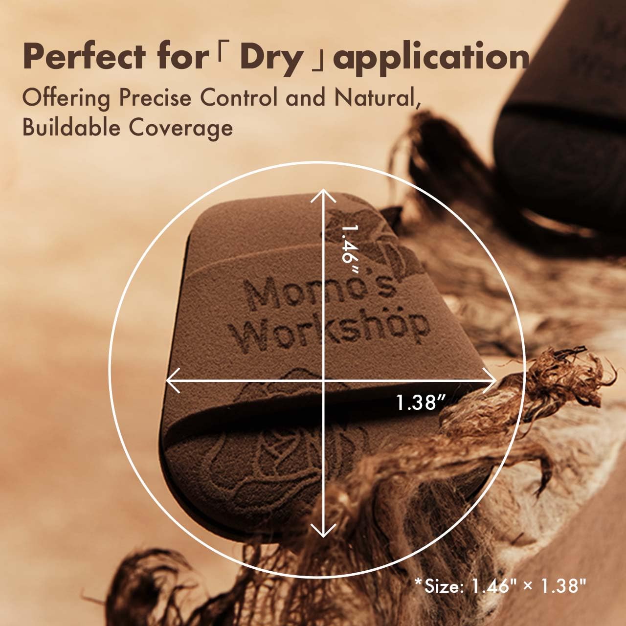 Mini Trapezoidal Makeup Sponge Set,Dual-Use Mini Rubycell Sponge for Foundation/Concealer/Blush,Soft, Even Application for Liquid & Cream Products,3pcs Mini Concealer Puffs & Storage Case-BrightBean Baby