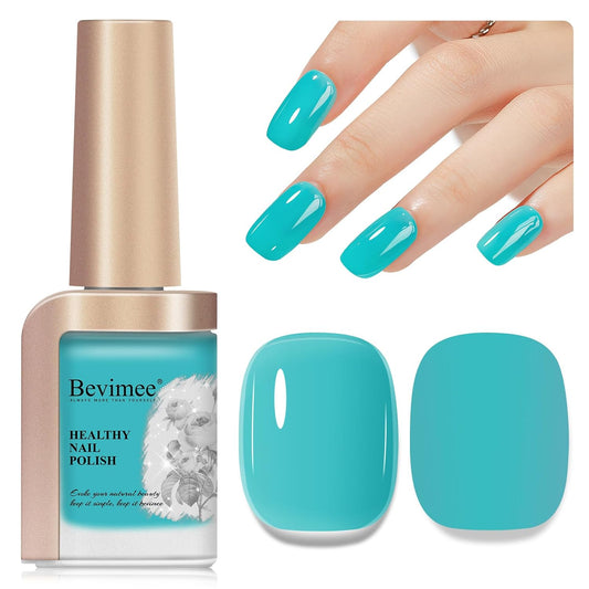 Quick Dry Nail Polish, Pastel Green Nail Lacquer Regular Fast Dry Fingernail Polish Bulk Non Gel Long-Lasting DIY Salon Gift For Women-BrightBean Baby