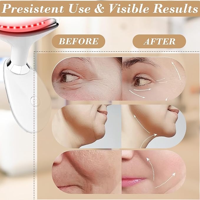 Facial Massager for Women and Men – Face Roller for Skin Tightening, Wrinkle Reduction, Anti-Aging, Face Lifting, Skin Care, Beauty Tool for Jawline, Neck Massager, Rechargeable Home Spa Device,-BrightBean Baby