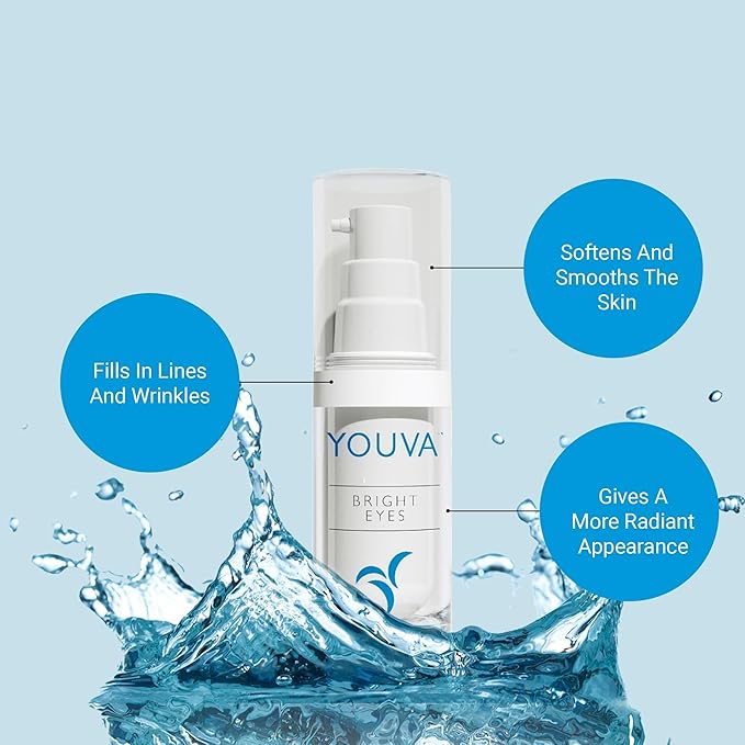 Hyaluronic Acid Anti-Aging Eye Cream - 15ml | Under Eye Cream | Marine Extracts | Bearberry and Licorice Root for Dark Circles | Eye Cream | Wrinkles and Reduce Puffiness | Fragrance-Free-BrightBean Baby