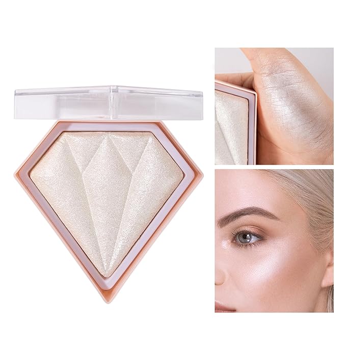Face Highlighter Luminizers Highlighter powder Translucent Setting Powder High Definition Powder for All Skin Types and Skin Tones(N01)-BrightBean Baby