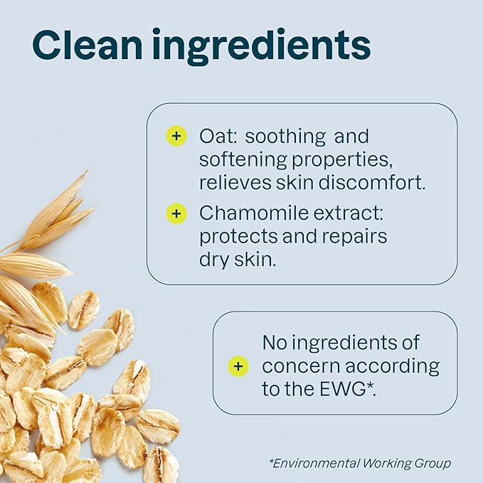 ATTITUDE Body Lotion for Sensitive Skin with Oat, EWG Verified, Dermatologically Tested, Vegan, Chamomile, 16 Fl Oz-BrightBean Baby