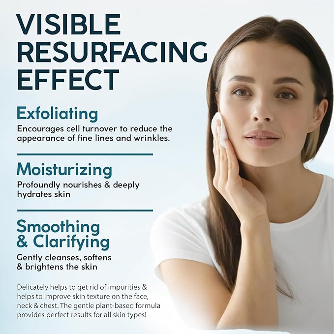 NUVADERMIS 35% Glycolic Acid Peel Pads – Exfoliating Facial Resurfacing for Blackheads, Dark Spots, and Acne – Safe for Sensitive Skin – 60 Double-Sided Pads - 2 Pack-BrightBean Baby