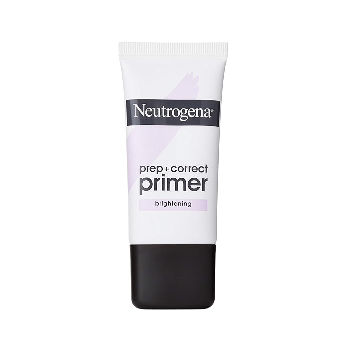 Neutrogena Prep + Correct Primer for Brightening Skin, Illuminating Makeup Primer with Seaweed Extract to Help Brighten Skin & Minimize Pores, 1.0 oz-BrightBean Baby