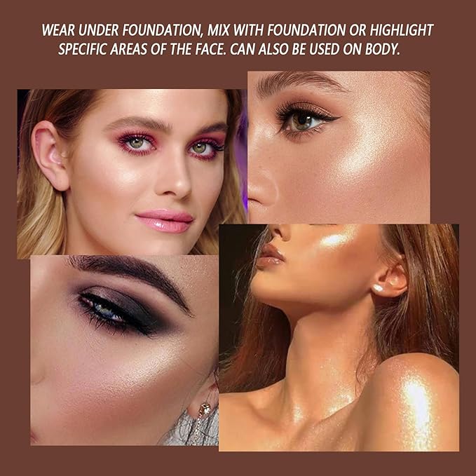 Face Highlighter Luminizers Highlighter powder Translucent Setting Powder High Definition Powder for All Skin Types and Skin Tones(N01)-BrightBean Baby