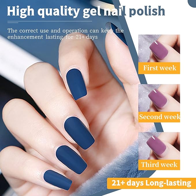 JODSONE 60 PCS Gel Nail Polish Set All Seasons No Wipe Base Coat Matte Glossy Top Coat Nail Gel Polish Kit for Starter Manicure DIY at Home Enjoy Fun-BrightBean Baby