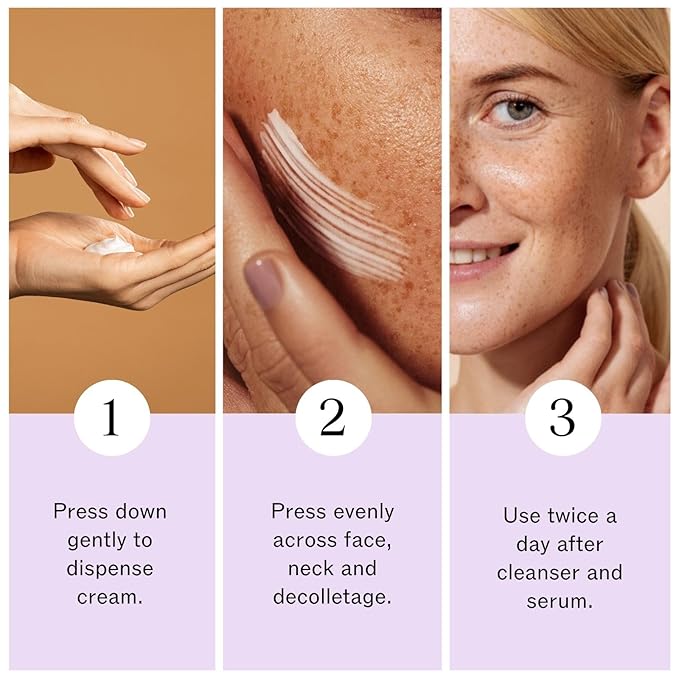 LilyAna Naturals Face and Neck Moisturizer for Women and Men - Moisturizer Face and Neck Cream for Dry Skin and Dark Spot Brightening - Rose and Pomegranate Extracts - 1.7oz-BrightBean Baby