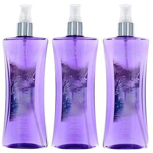 Twilight Mist by Body Fantasies, 3 Pack 8oz Fragrance Body Spray Women-BrightBean Baby