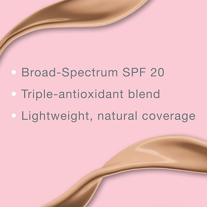Neutrogena Healthy Skin Liquid Makeup Foundation, Broad Spectrum SPF 20 Sunscreen, Lightweight & Flawless Coverage Foundation with Antioxidant Vitamin E & Feverfew, Medium Beige, 1 fl. oz (Pack of 2)-BrightBean Baby