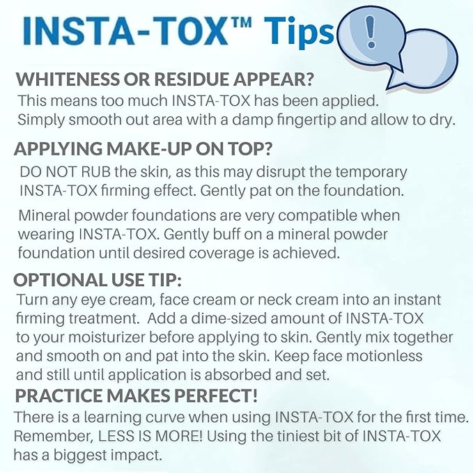 Serious Skincare INSTA-TOX Instant Wrinkle Smoothing Face Serum - Improves Appearance of Fine Lines - Temporary Skin Tightener - Line Filler .75 oz (1Pack)-BrightBean Baby