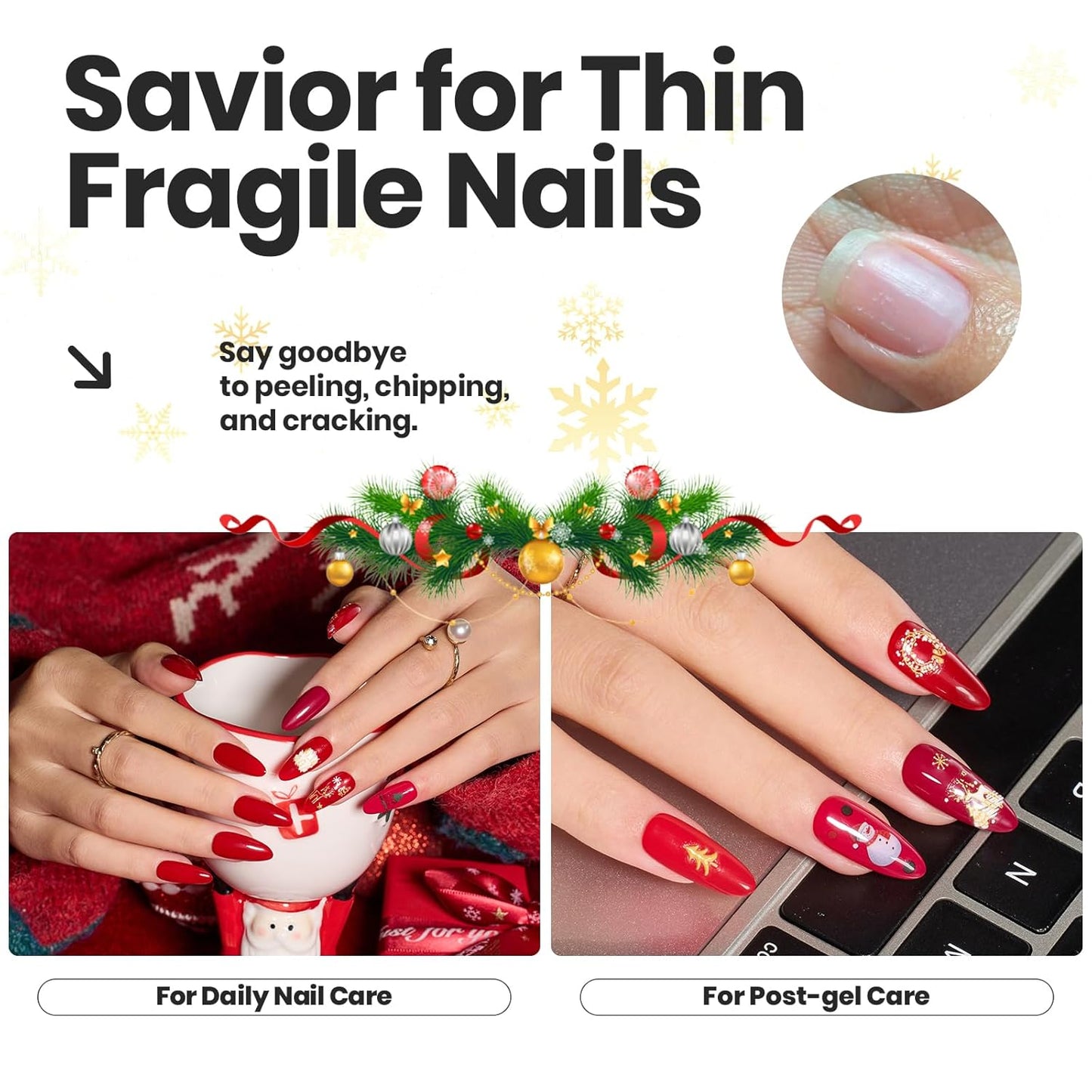 Beetles Red Nail Polish Set Blazing Rose, 6 Colors Dark Red Burgundy Nail Polish Glossy 15ml Enhance Nails Quick Dry Fingernail Polish for Nail Art Manicure 4th of July DIY at Home Gifts For Women-BrightBean Baby