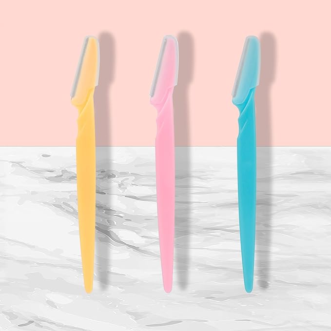 30 Pieces Eyebrow Razor Shaper Trimmer Shaver Facial Razor with Precision Cover for Women and Men-BrightBean Baby
