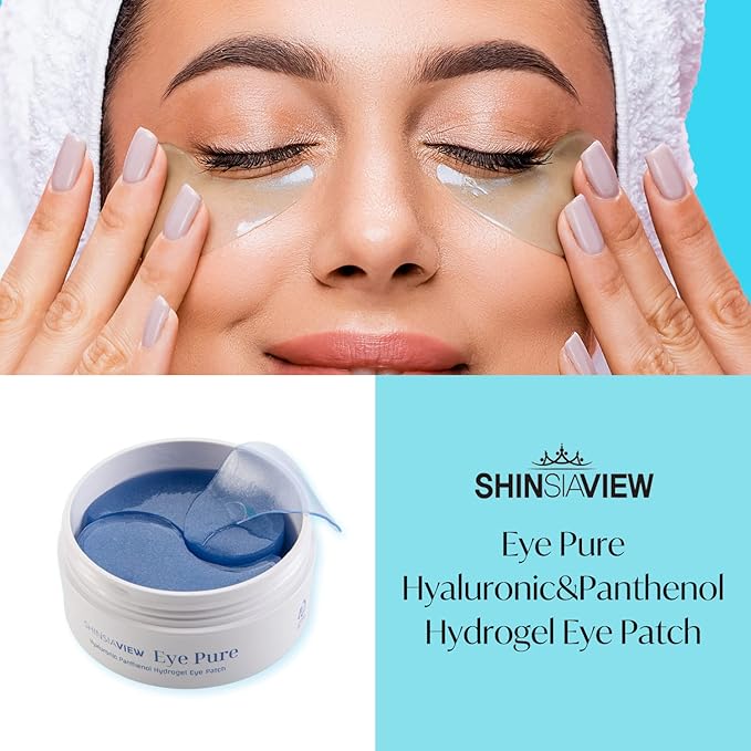 Hyaluronic Panthenol Under Eye Patches Vegan Firming Eye Gel Mask for Wrinkle, Puffy Eye, Dark Circle Treatment 30 Pairs-BrightBean Baby
