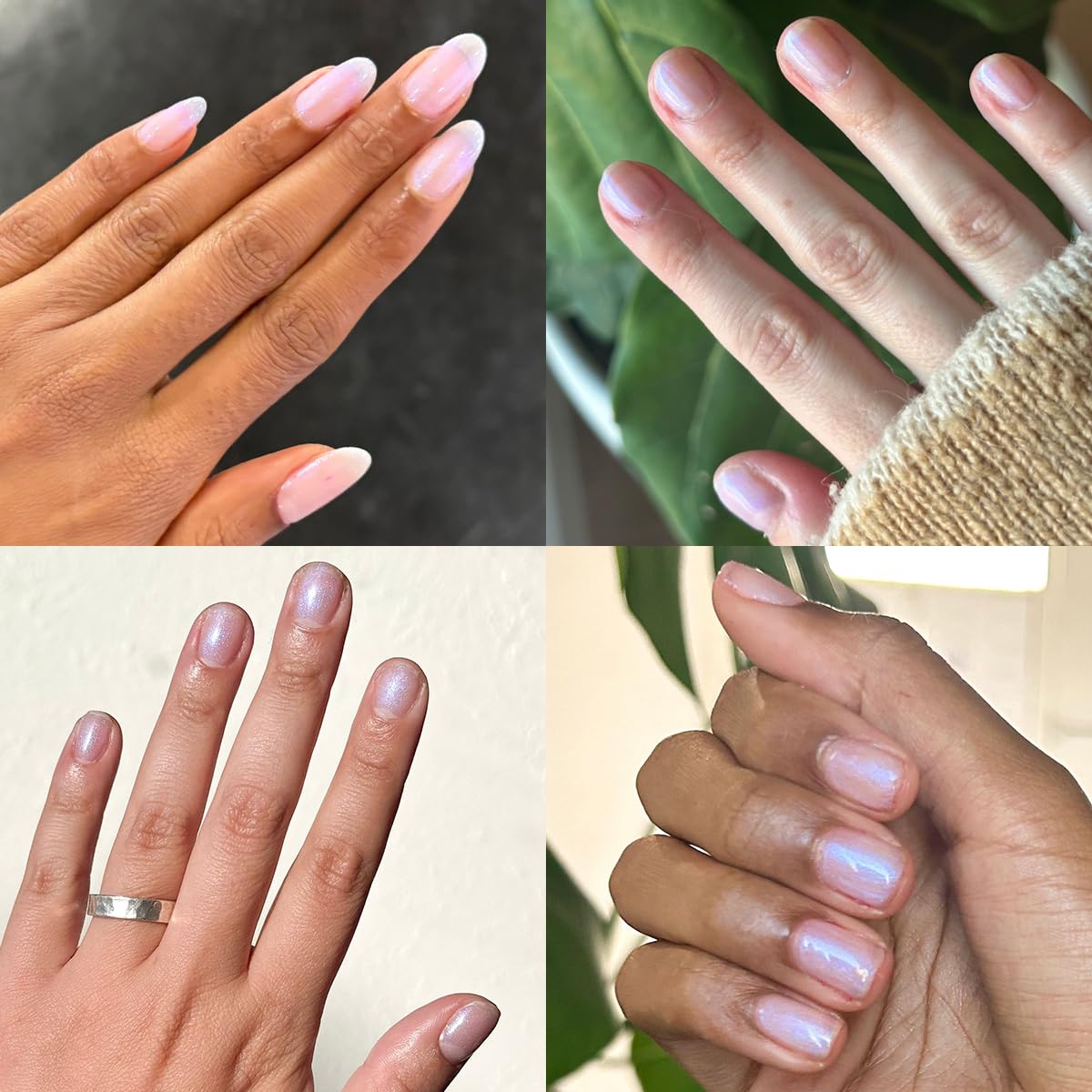 Olive & June Gel Polish | UV LED Nail Lamp Needed | Long Lasting Formula | Up to 21 Days of Wear | Damage-Free Removal |Salon-Quality Manicure at Home | Pink Goldfish | Pink Iridescent-BrightBean Baby
