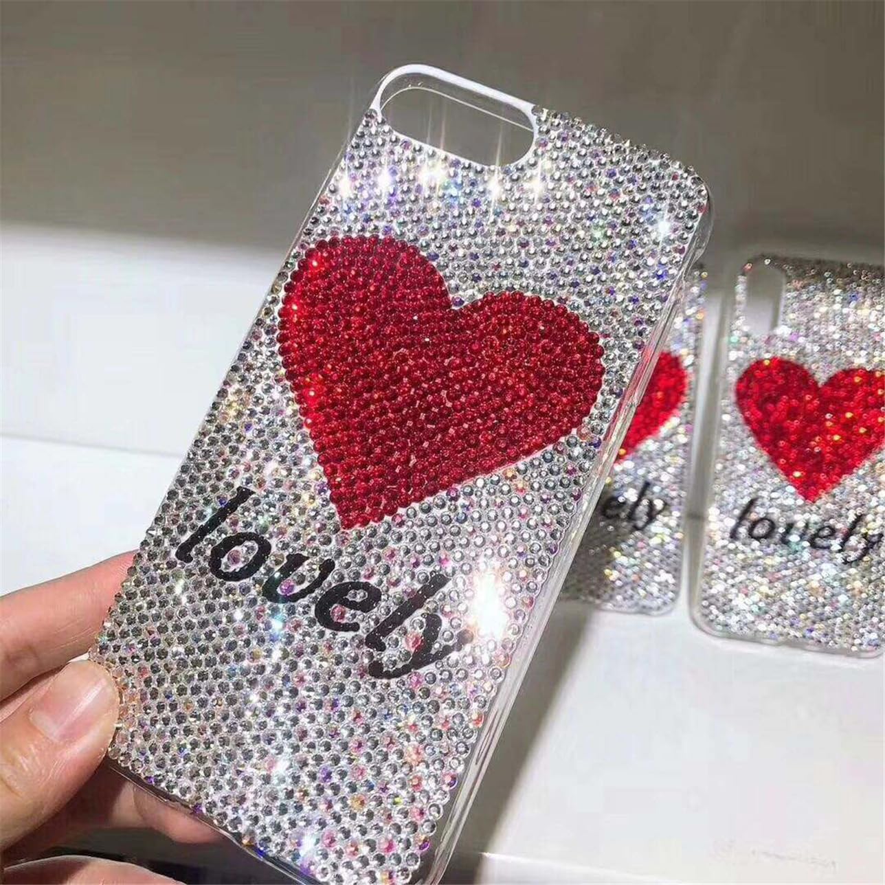 4500 Pcs SS6 2mm AB Flatback Rhinestones for Nails Art Crafts Glitter Round Shine Gems Crystals DIY Clothes Shoes （Dark RoseRed AB）-BrightBean Baby