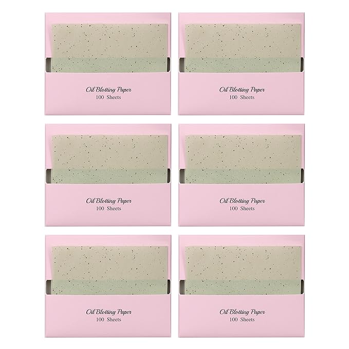 [600 Counts Refills Only] Green Tea Natural Oil Blotting Sheets for Face with Mirror Case and Refills-BrightBean Baby