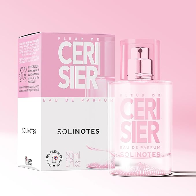 SOLINOTES Cherry Blossom Perfume for Women - Eau De Parfum | Delicate Floral and Soothing Scent - Made in France - Vegan - 1.7 fl.oz-BrightBean Baby