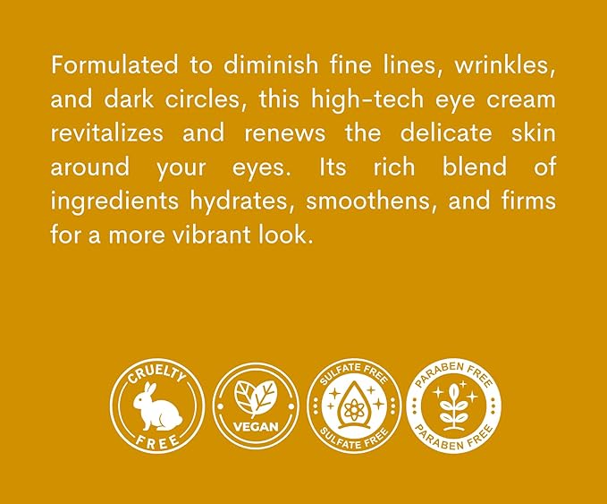 ANTHOLOGY Super Youth Eye Cream for Wrinkles & Dark Circles | Anti-aging Under Eye Cream with Peptides, Organic Aloe Vera & Vitamin C | Daily Use Intense Hydration | 0.5 fl oz 15 ml-BrightBean Baby