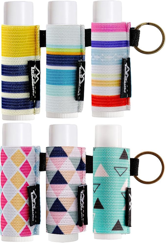 WK IEASON Lip Balm Holder Keychain Bulk Chapstick Holder Key chain-BrightBean Baby