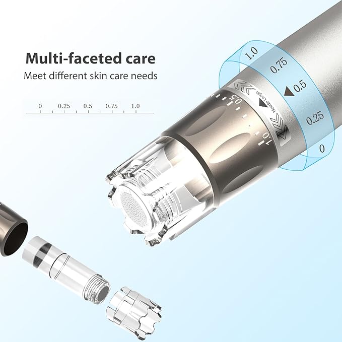 Micronee.dling Pen H3 Micronee.dle Pen - Adjustable Serum Applicator - Micronee.dle for Face Home Use - 2PCS H12 + 2PCS Nano-HR + 2PCS Nano-H-BrightBean Baby