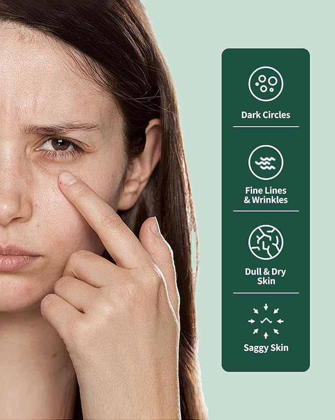 Advanced Snail Repair Eye Stick, Brightening & Tightening Eye Cream for Fine Lines & Dark Circles, Snail Mucin Eye Stick for Sensitive and All Skin Type, 0.25OZ-BrightBean Baby