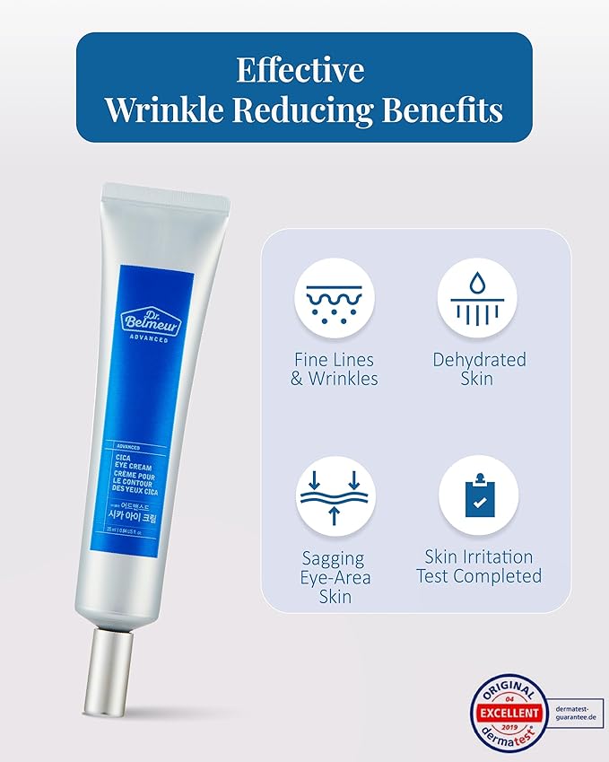 Advanced CICA Eye Cream (0.9fl oz) - Gentle Eye Care for Delicate Skin. Korean Skin Care by LG Beauty. Ceramide, Centella Asiatica, Pro-Retinol.-BrightBean Baby