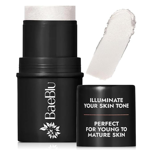 Organic Blush Tube, Prosecco - 100% Natural Vegan Cream Blush Sticks, Multi-Use Bronzer, & Highlighter for Lips, Cheeks & Eyes, Buildable Shimmer, Gluten-Free, Paraben-Free, Made in USA-BrightBean Baby
