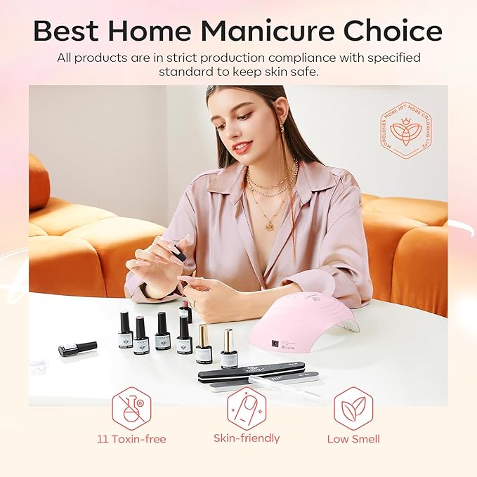 modelones Cat Eye Gel Nail Polish 6 Colors Nude Pink Brown Purple Cat Eye Nail Polish Glitter Semi-transparent Holographic 9D With Magnet Pastel All Seasons Soak Off Led Nail Art DIY Salon Gifts-BrightBean Baby