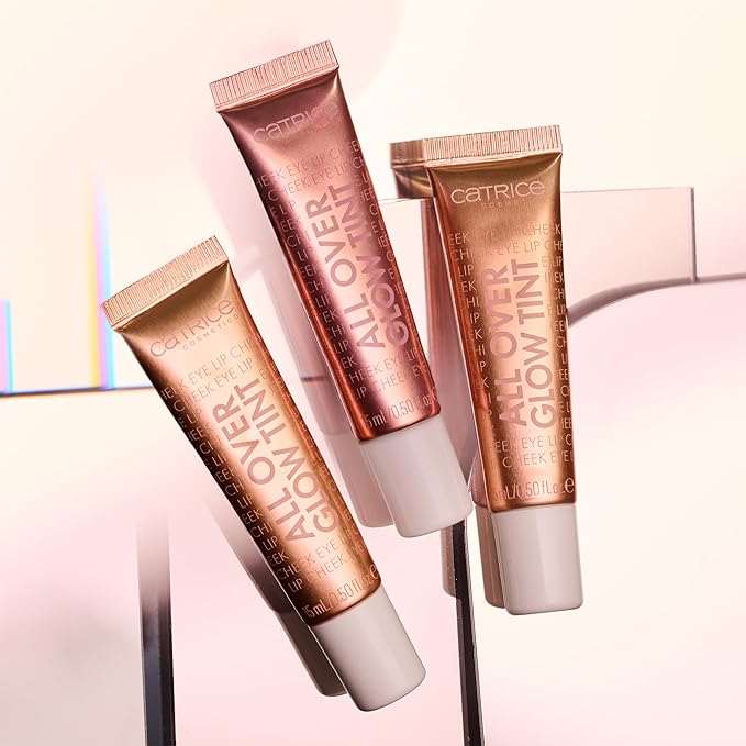 Catrice | All Over Glow Tint | Multi-Use Liquid Highlighter | Face & Body | Vitamin C, Niacinamide, Squalene & Panthenol | Long-lasting & Lightweight | Vegan & Cruelty Free (010 | Beaming Diamond)-BrightBean Baby