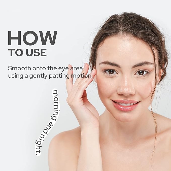 DUFT & DOFT Vgene Hydro Firming Lifting Booster Eye Cream - Anti Wrinkle, Dark Circles, Depuffing with Collagen and Niacinamide 0.9 Fl Oz-BrightBean Baby