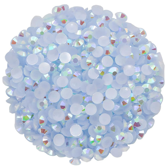 2250 Pcs SS16 4mm AB Flatback Rhinestones for Nails Art Crafts Glitter Round Shine Gems Crystals DIY Clothes Shoes （White AB）-BrightBean Baby