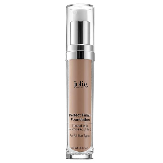 Jolie Perfect Finish Liquid Foundation Makeup SPF 15 Oil Free (DC1)-BrightBean Baby