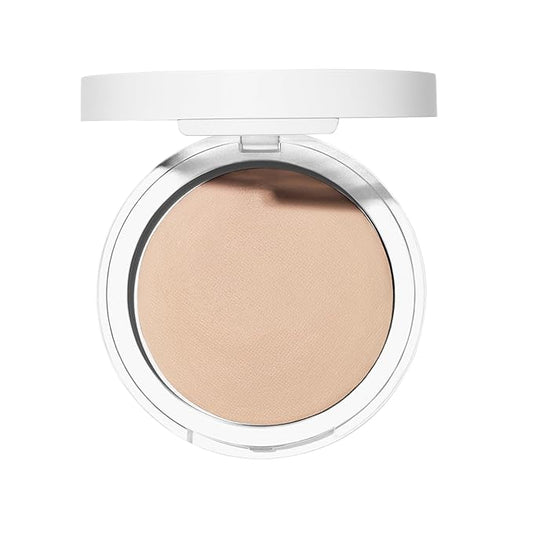 Well People Bio Powder Foundation, Lightweight & Hydrating Foundation For Perfecting & Smoothing Skin, Semi-Matte Finish, Vegan & Cruelty-free, 2W-BrightBean Baby