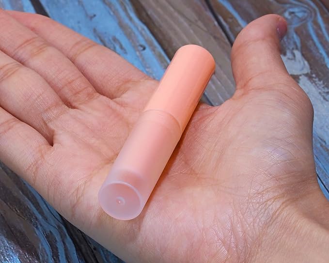 0.14oz Empty Flavored Lip Balm Container Tubes Plastic Homemade Moisturizing Lip Stick with Caps Bulk Fit for Women Adult DIY Making Supplies, 25 Count (Pink)-BrightBean Baby