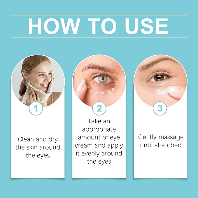 Instant Firm Eye Tightening Cream with Caffeine & Collagen & Vitamin E, Instant Firming Eye Cream, Eye Tightener Cream Travel Size 1 Fl Oz-BrightBean Baby